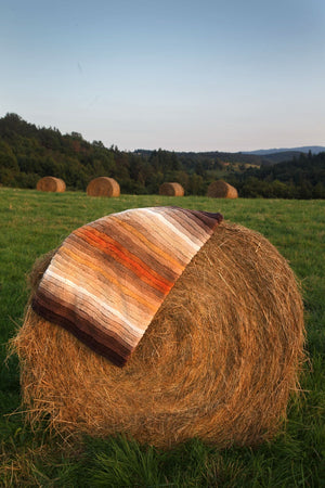 The A&H Santa Cruz Bath Rug in 737 Caramel