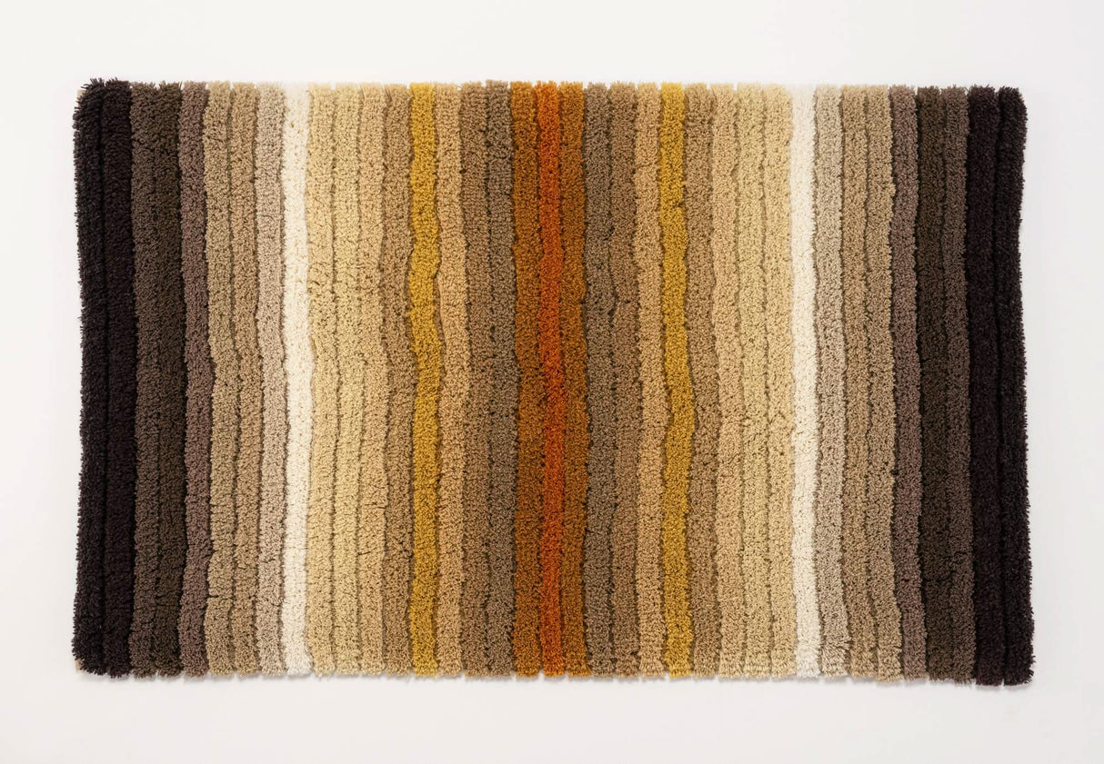 The A&H Santa Cruz Bath Rug in 737 Caramel