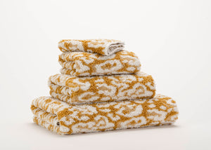 A&H Sauvage Towels in 840 Gold. 100% Egyptian Cotton Extra-Long Staple