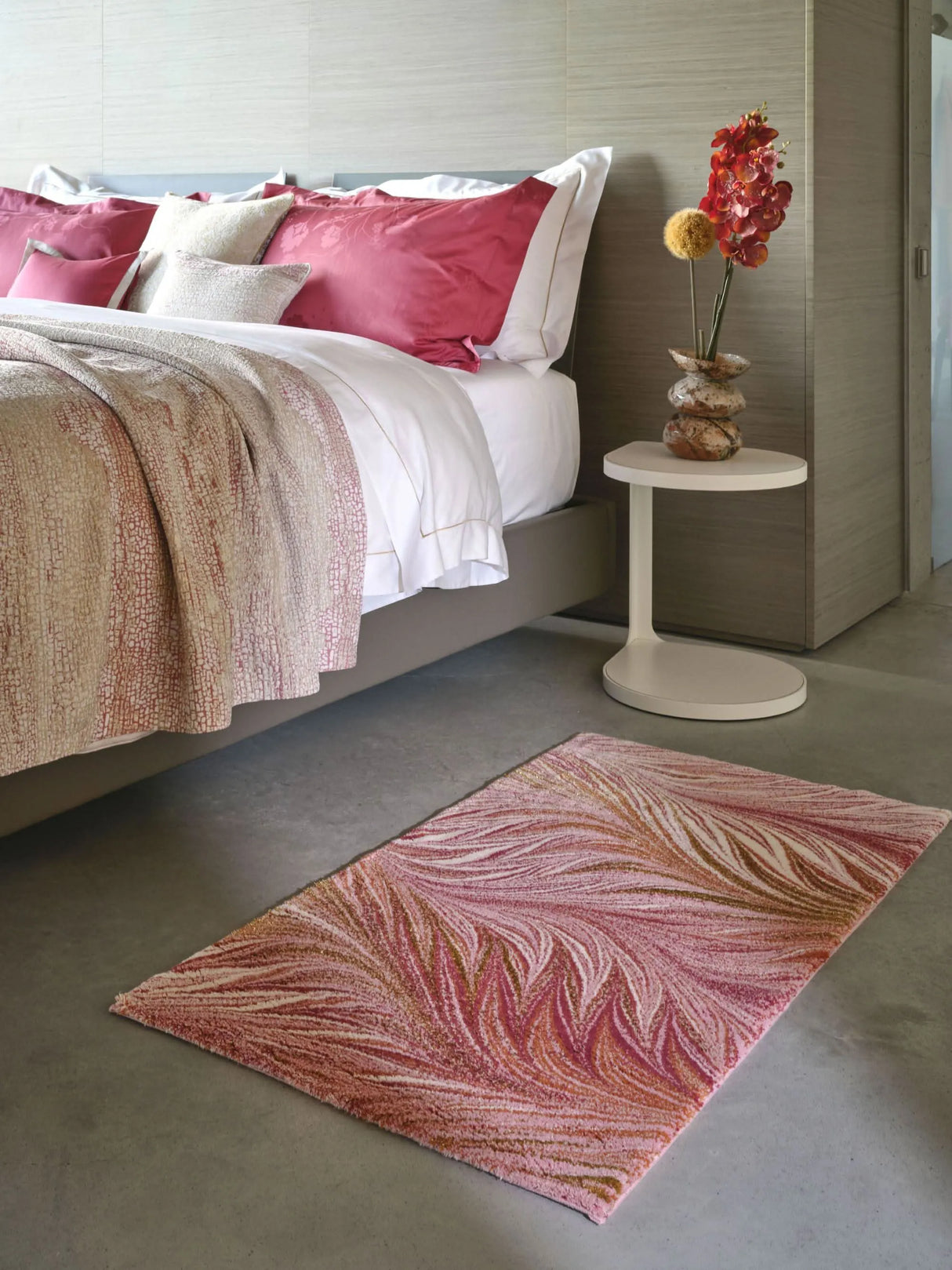 A&H Sissy Bath Rug in 515 Rosette. Two Available Sizes