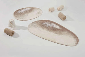 A&H Stone Bath Rugs in 770 Linen, 27 x 35" (top) and 27 x 47" (bottom)