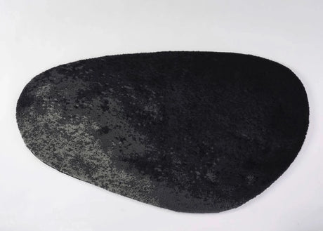 A&H Stone Bath Rug in 990 Black, 27 x 47" | 70 x 120 cm