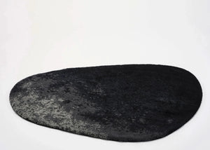 A&H Stone Bath Rug in 990 Black, 27 x 47" | 70 x 120 cm