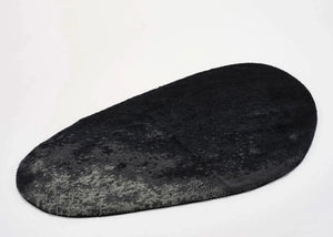 A&H Stone Bath Rug in 990 Black, 27 x 47" | 70 x 120 cm