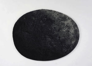 A&H Stone Bath Rug in 990 Black, 27 x 35" | 70 x 90 cm