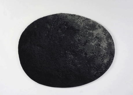 A&H Stone Bath Rug in 990 Black, 27 x 35" | 70 x 90 cm