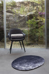 A&H Stone Bath Rug in 990 Black, 27 x 35" | 70 x 90 cm. 100% Giza Egyptian Cotton Long Staple