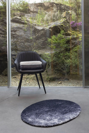 A&H Stone Bath Rug in 990 Black, 27 x 35" | 70 x 90 cm. 100% Giza Egyptian Cotton Long Staple