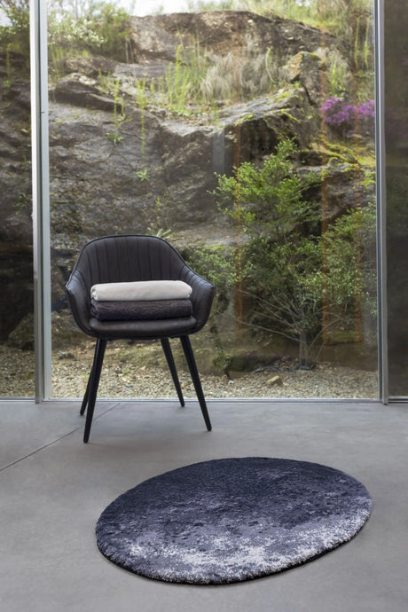 A&H Stone Bath Rug in 990 Black, 27 x 35" | 70 x 90 cm. 100% Giza Egyptian Cotton Long Staple