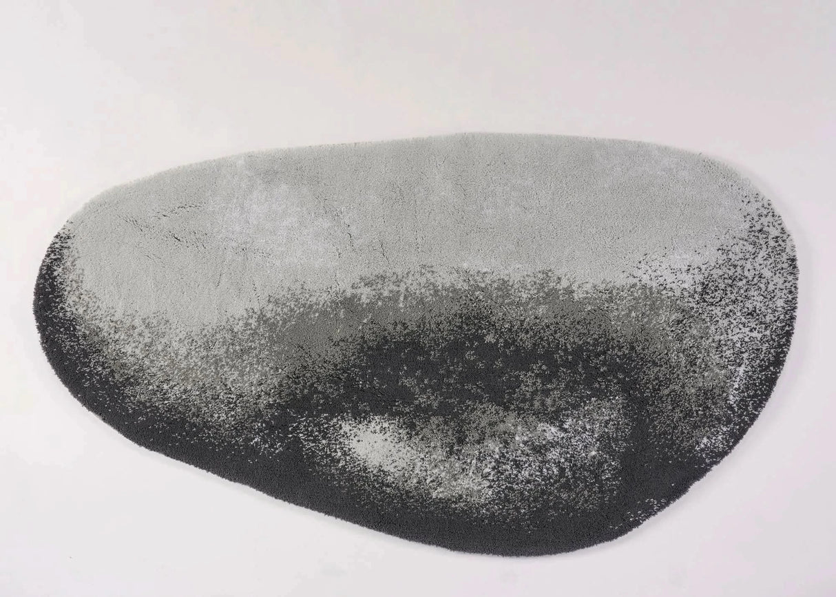 A&H Stone Bath Rug in 993 Metal, 27 x 47" | 70 x 120 cm