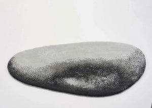 A&H Stone Bath Rug in 993 Metal, 27 x 47" | 70 x 120 cm