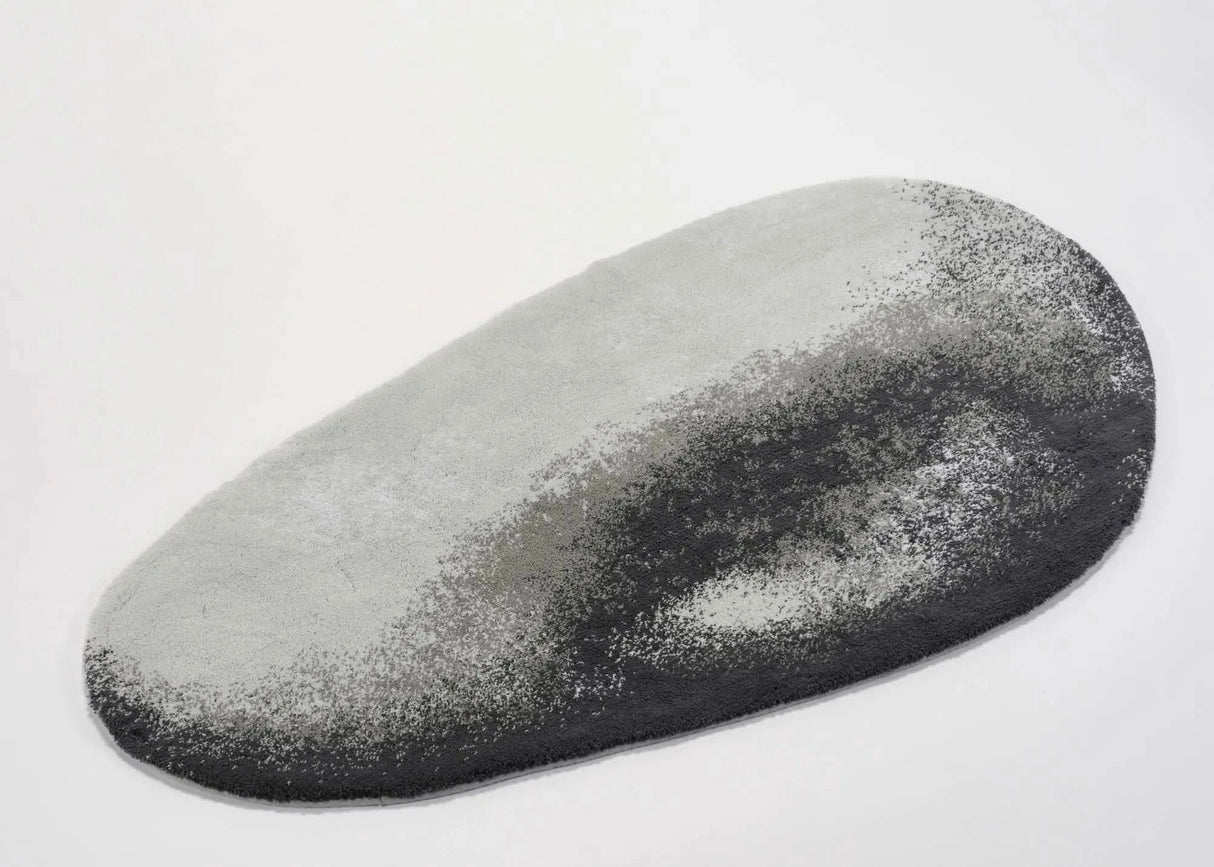 A&H Stone Bath Rug in 993 Metal, 27 x 47" | 70 x 120 cm