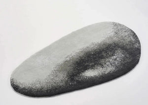 A&H Stone Bath Rug in 993 Metal, 27 x 47" | 70 x 120 cm