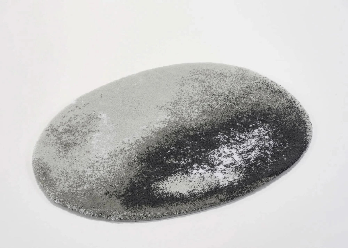 A&H Stone Bath Rug in 993 Metal, 27 x 35" | 70 x 90 cm