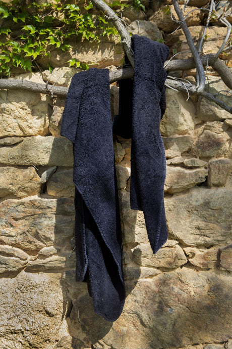 A&H Super Pile Pool Towels in 990 Black