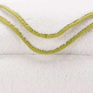 A&H Surf Towels in 165 Apple Green w/ 100 White base (Super Pile)
