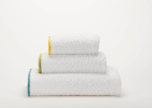 A&H Surf Towels, top-to-bottom: 830 Banane, 165 Apple Green and 302 Lagoon