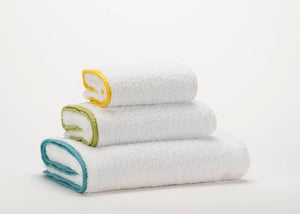 A&H Surf Towels, top-to-bottom: 830 Banane, 165 Apple Green and 302 Lagoon