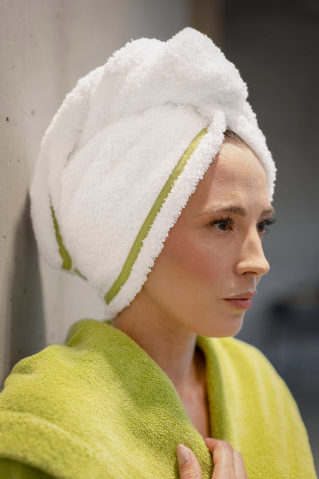 A&H Surf Hair Towel (26 x 10") in 165 Apple Green