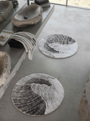 A&H Yoji Bath Rug in 900 Silver