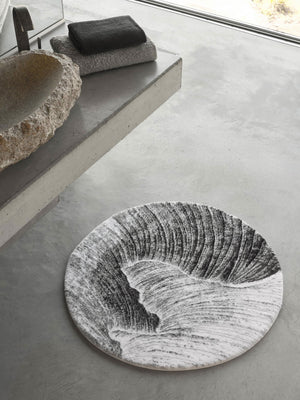 A&H Yoji Bath Rug in 900 Silver