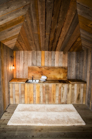 A&H Shag Bath Rug in 770 Linen