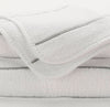 A&H Lara Embroidered Towel in 109 Silver. Lara base colour is always 100 White