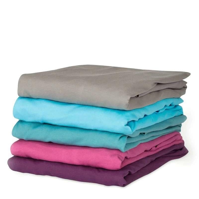 Bella Donna jersey fitted sheets in various colours.