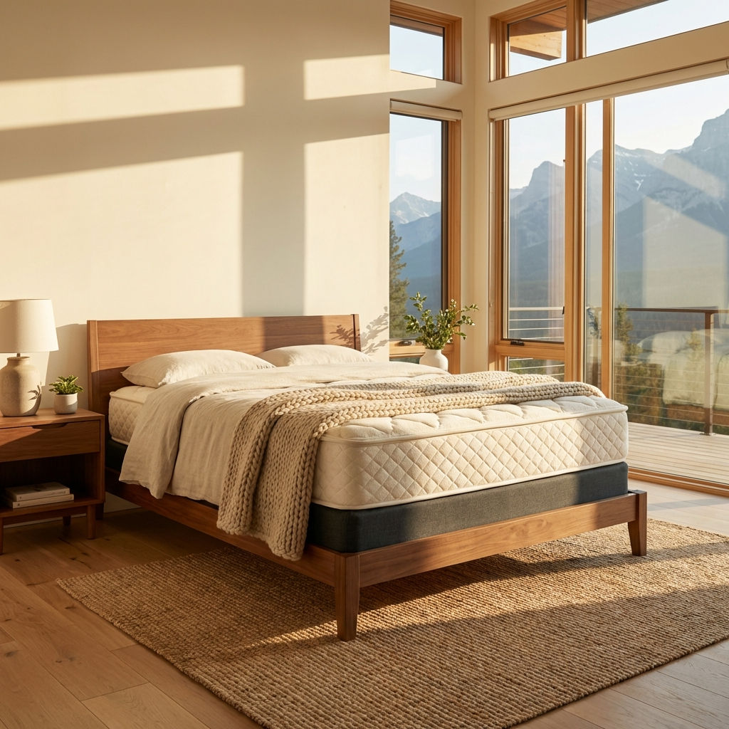 Camel down, plein-air sheep's wool, organic cotton and 100% natural Vita Talalay latex combine to create the best latex mattress