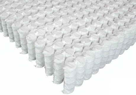 Our European Interactive encased springs feature alternating rows of taller and shorter springs.