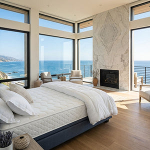 Our Malmö Hybrid Mattress on an Ergomotion Ascend Lift & Tilt Adjustable Bed