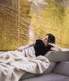 Crème / Crème 100% Alpaca Blankets by Brun de Vian-Tiran