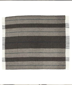 Bolivie Filet Bleu Paon (Bolivia, Stripe in Peacock Blue) - 100% Pure Alpaca