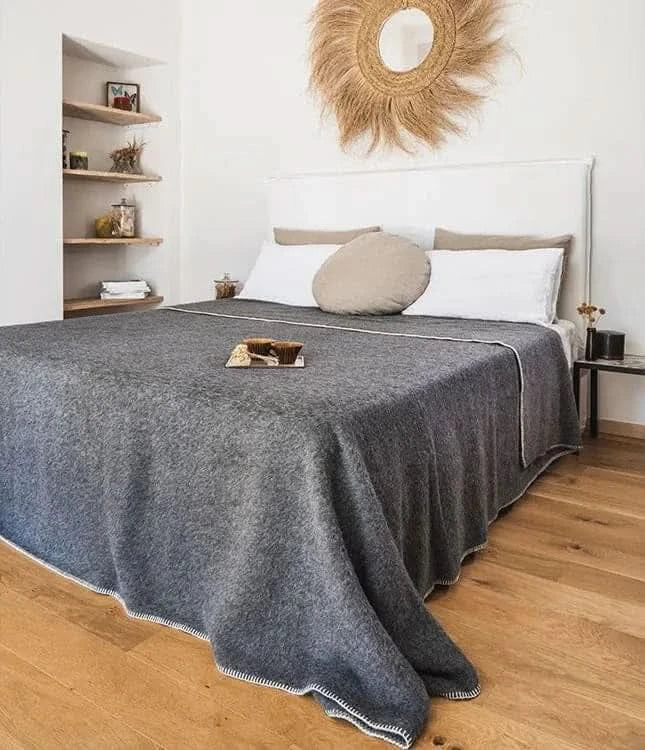 Junin Blanket in Gris Fonce by Brun de Vian-Tiran of France @ TMASC in Canada