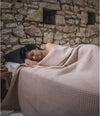 Nuage blanket in Blush by Brun de Vian-Tiran. Available in Canada & USA @ TMASC
