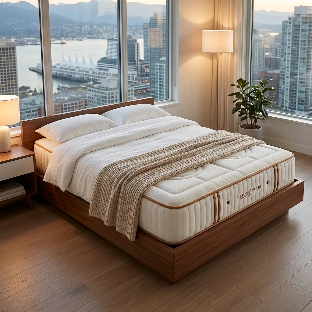 The DreamStar Organic Latex Mattress is available in your choice of Medium or Firm
