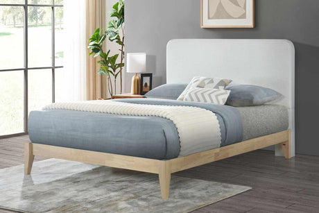 The Luna upholstered headboard is the perfect addition to our Willa wood platform bed (each item sold separately)