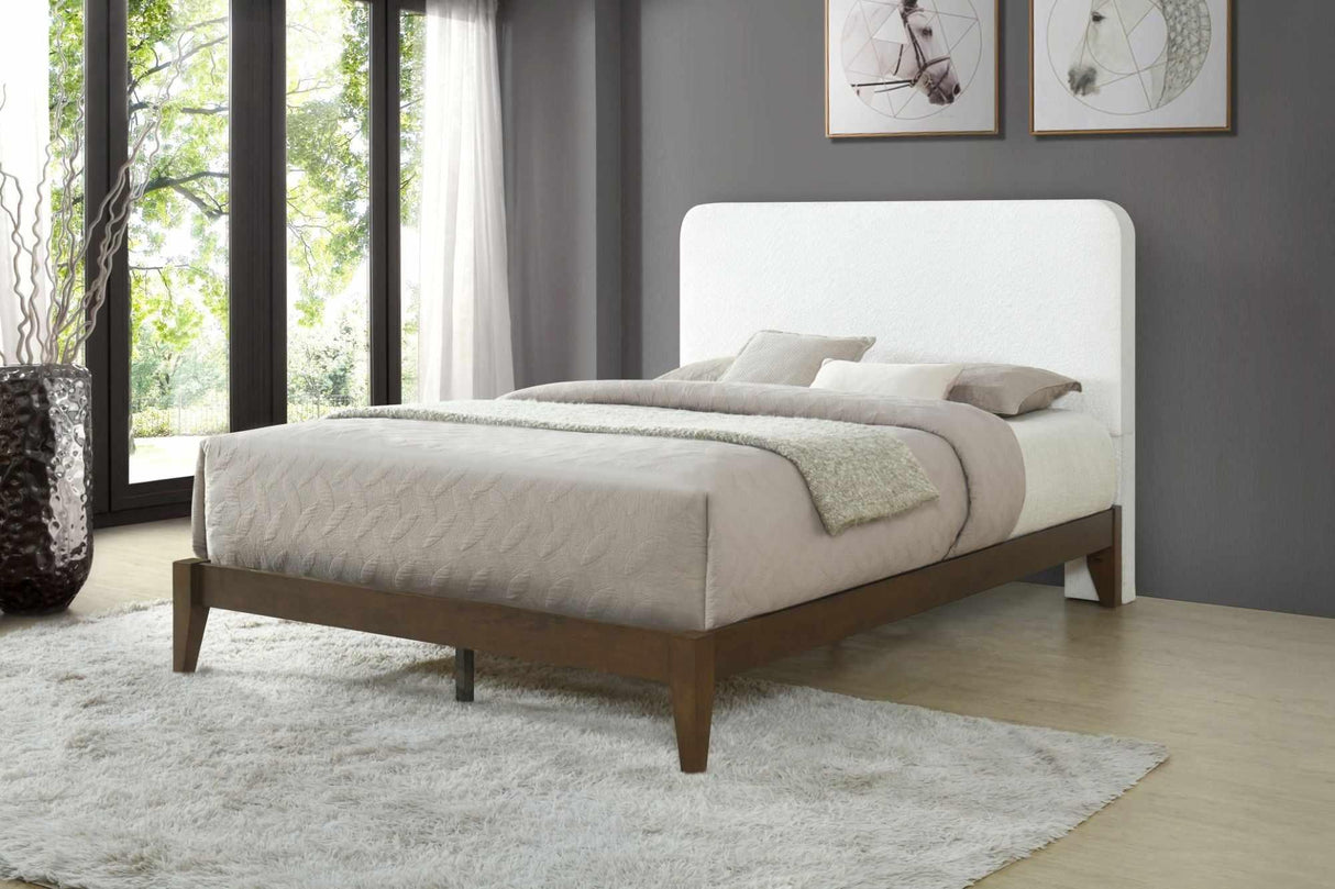 The Luna upholstered headboard is the perfect addition to our Willa wood platform bed (each item sold separately)