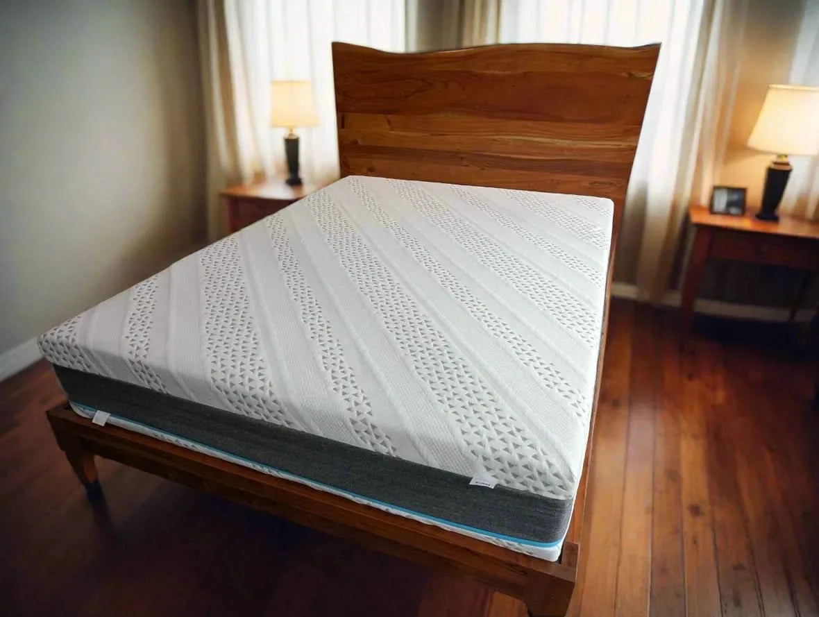 FLIP Mattress - Plush (soft) primary sleep surface shown here in what AI thinks a Canadian bedroom looks like.
