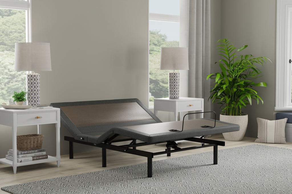 The Soothe adjustable bed works great with the included legs, or installed on a platform bed without the legs.