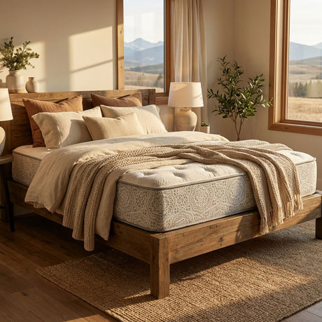 Made in Canada, this pocket coil mattress offers comfort and support at a modest price