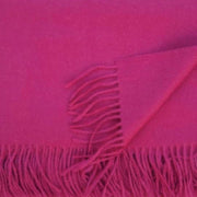 Alfie Alpaca Throw in Magenta