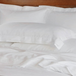 Bellino shams and pillowcases in white