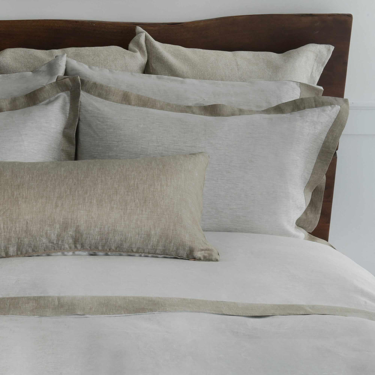 Biancha Reversible 100% Linen Sateen in Tan
