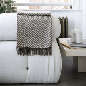 St Genève Bruno Throw in Almond colourway