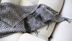 St Genève Bruno Throw in Charcoal colourway