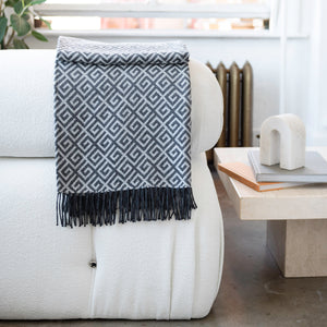 St Genève Bruno Throw in Charcoal colourway