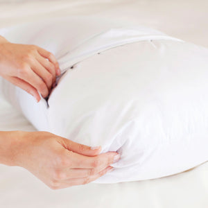 St Genève Eider Luxe pillows are uniquely constructed with a zippered outer Eiderdown envelope and a 1,000 loft Goose Down core for incredible support