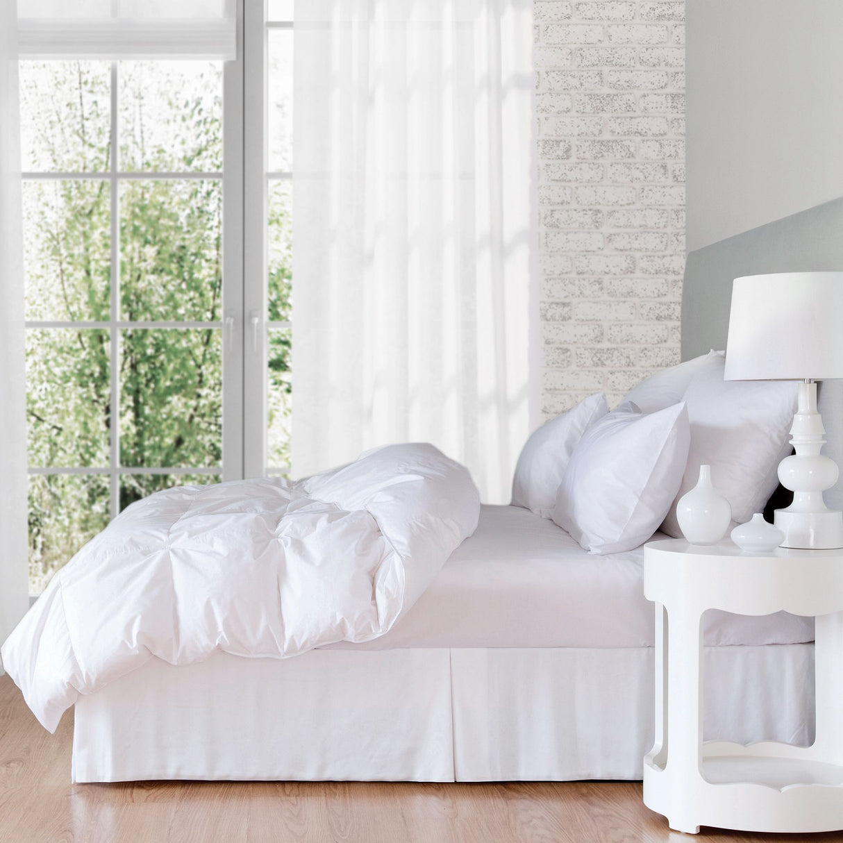 Embassy 1,000 loft goose down duvets & pillows are handcrafted in Canada