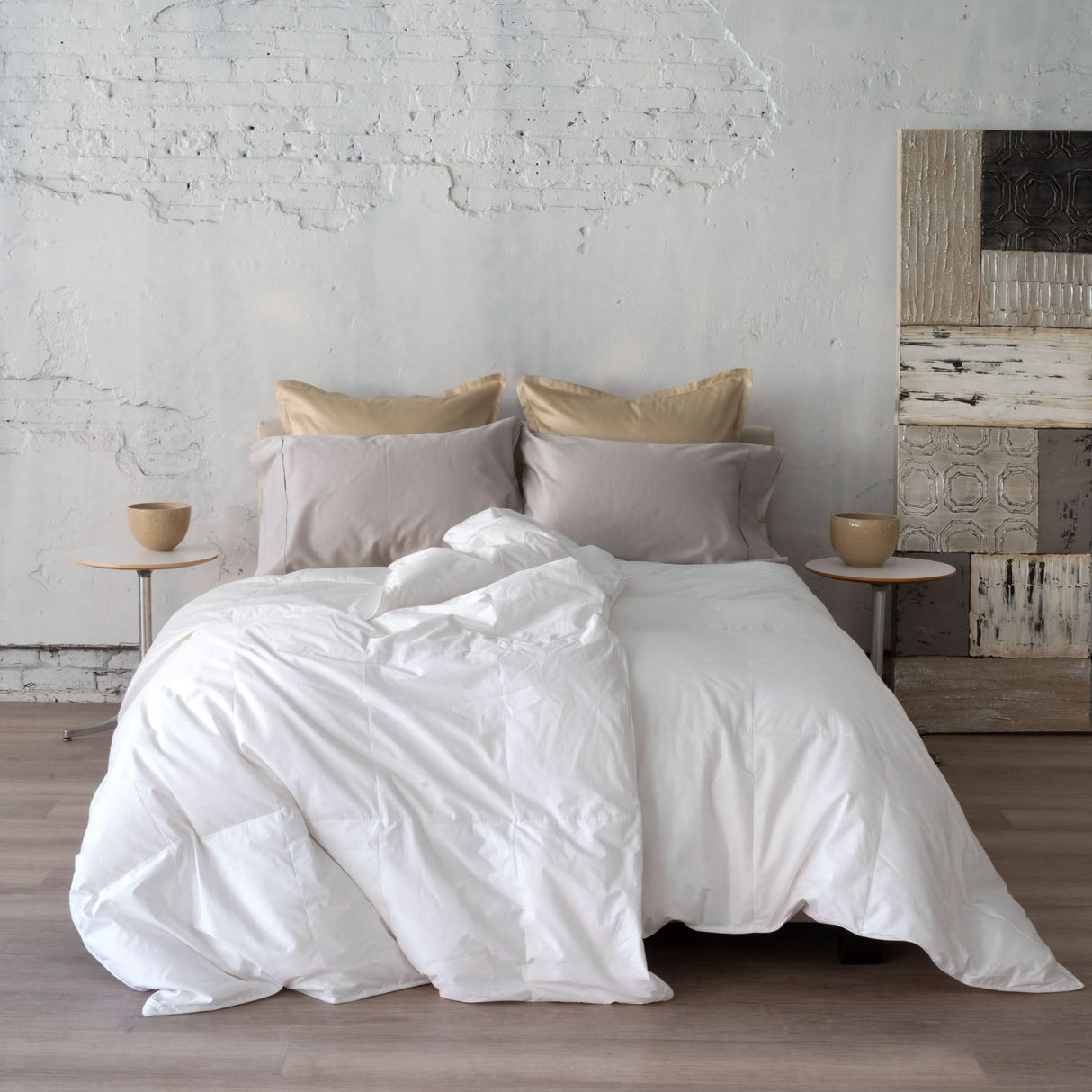 A pair of St Genève Euro Twin duvets. Smaller than a standard twin or single, these are perfect solution to end bedtime blanket battles